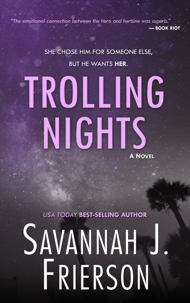 Cover Art for Trolling Nights by Savannah J. Frierson